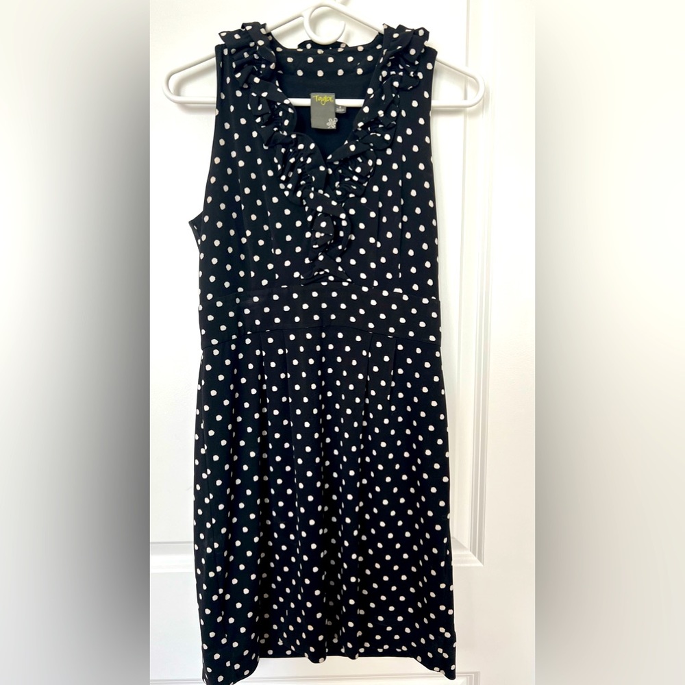 Taylor Sleeveless Polka Dot Dress -Size 4